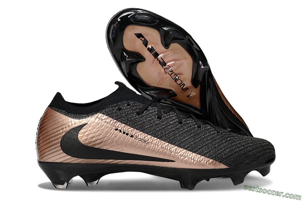 Nike Air Zoom Mercurial Vapor 16 Elite FG Low-Tops Soccer Cleats - Black/Gold 0