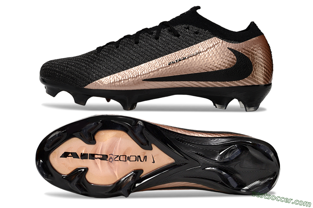 Nike Air Zoom Mercurial Vapor 16 Elite FG Low-Tops Soccer Cleats - Black/Gold 1