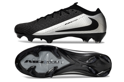 Nike Air Zoom Mercurial Vapor 16 Elite FG Low-Tops Soccer Cleats - Black/Silver