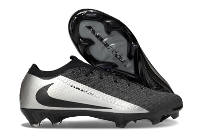 Nike Air Zoom Mercurial Vapor 16 Elite FG Low-Tops Soccer Cleats - Black/Silver