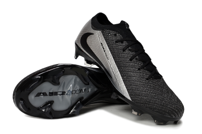 Nike Air Zoom Mercurial Vapor 16 Elite FG Low-Tops Soccer Cleats - Black/Silver