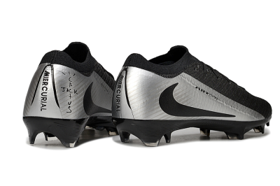 Nike Air Zoom Mercurial Vapor 16 Elite FG Low-Tops Soccer Cleats - Black/Silver
