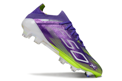 Adidas F50+ Elite Lightstrike Pro FG Low-Tops Soccer Cleats - Purple/Yellow/White