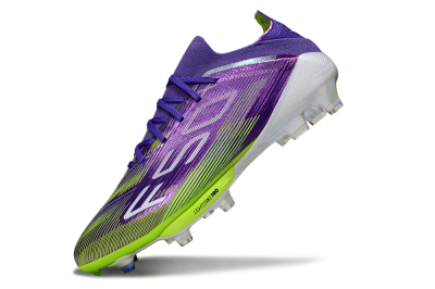 Adidas F50+ Elite Lightstrike Pro FG Low-Tops Soccer Cleats - Purple/Yellow/White
