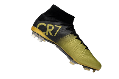 Nike Mercurial Superfly 4 CR7 FG High-Tops Soccer Cleats - Gold/Black