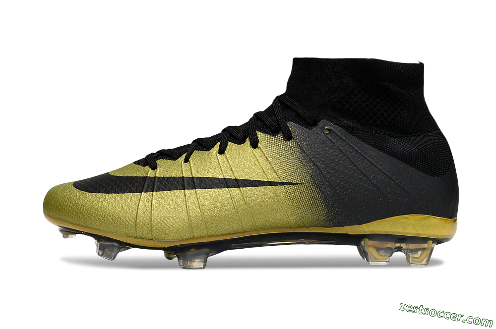 Nike Mercurial Superfly 4 CR7 FG High-Tops Soccer Cleats - Gold/Black 2