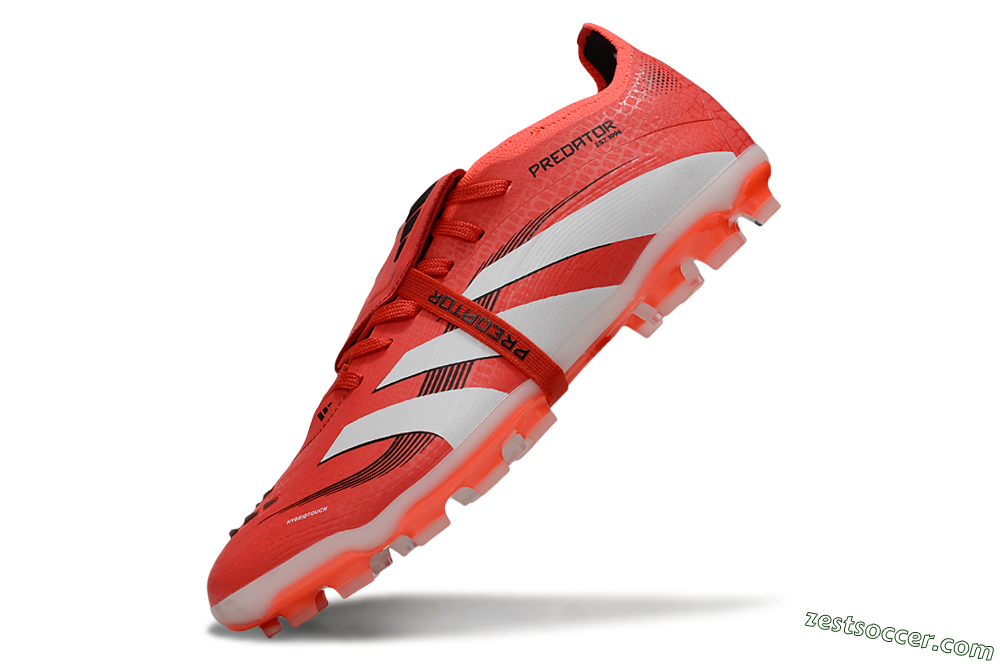 Adidas Predator Elite Foldover Tongue TF Low-Tops Soccer Shoes - Red/White/Black 5