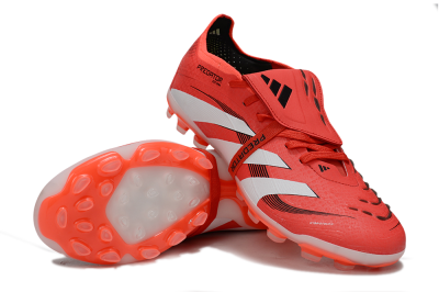 Adidas Predator Elite Foldover Tongue TF Low-Tops Soccer Shoes - Red/White/Black