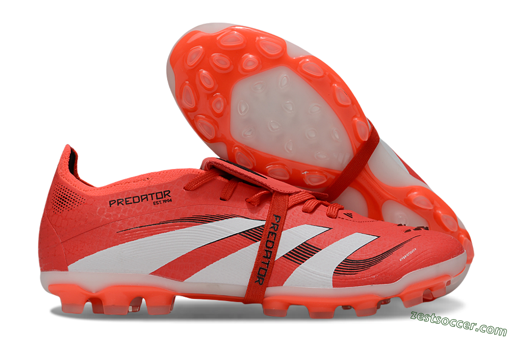 Adidas Predator Elite Foldover Tongue TF Low-Tops Soccer Shoes - Red/White/Black 0