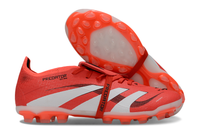 Adidas Predator Elite Foldover Tongue TF Low-Tops Soccer Shoes - Red/White/Black