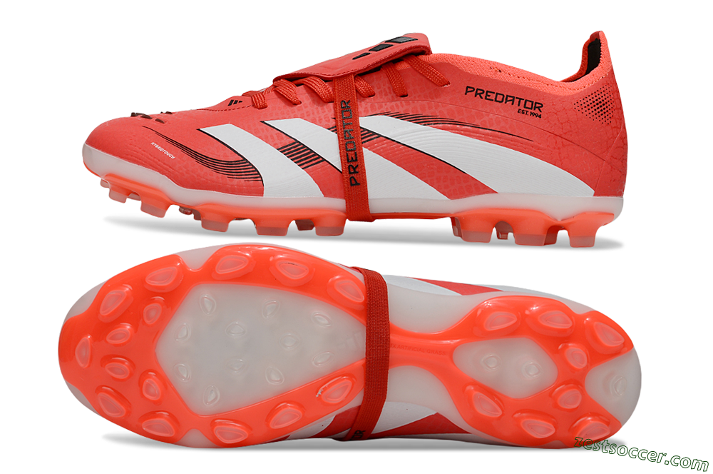 Adidas Predator Elite Foldover Tongue TF Low-Tops Soccer Shoes - Red/White/Black 1