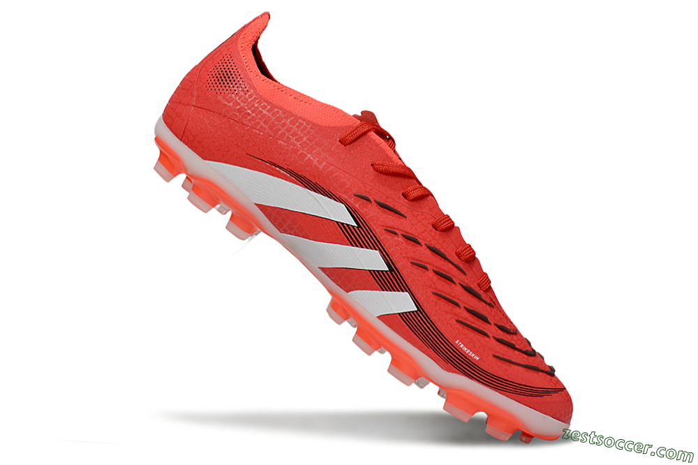 Adidas Predator 25 Elite TF Low-Tops Soccer Shoes - Red/White/Black 4