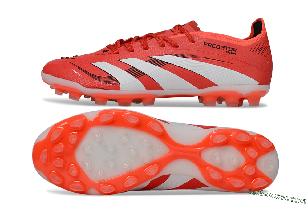 Adidas Predator 25 Elite TF Low-Tops Soccer Shoes - Red/White/Black 1