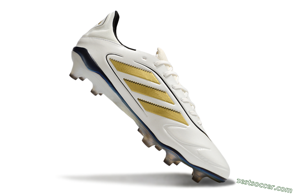 Adidas Copa Pure 3 Elite FG Low-Tops Soccer Cleats - White/Gold/Black 4