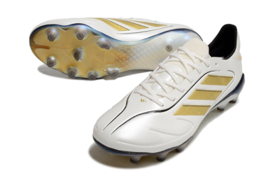 Adidas Copa Pure 3 Elite FG Low-Tops Soccer Cleats - White/Gold/Black