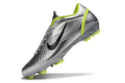 Nike Mercurial Vapor 1 FG Low-Tops Soccer Cleats - Silver/Black/Yellow