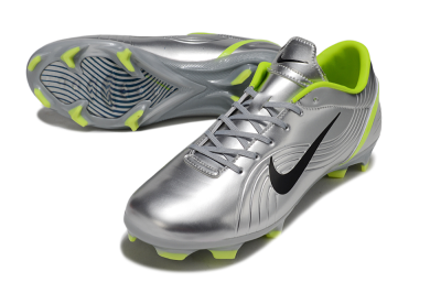 Nike Mercurial Vapor 1 FG Low-Tops Soccer Cleats - Silver/Black/Yellow
