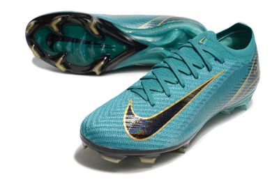 Nike Air Zoom Mercurial Vapor 16 Elite FG Low-Tops Soccer Cleats - Green/Gold/Black