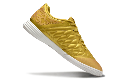 Nike Lunar Gato 2 IC Low-Tops Soccer Shoes - Gold/Black/White