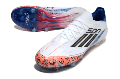 Adidas F50 Elite FG Low-Tops Soccer Cleats - White/Red/Blue