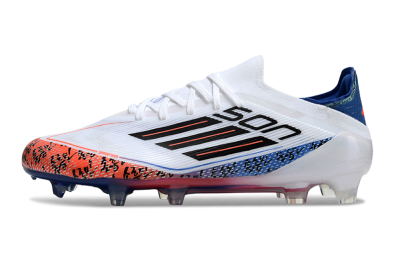 Adidas F50 Elite FG Low-Tops Soccer Cleats - White/Red/Blue