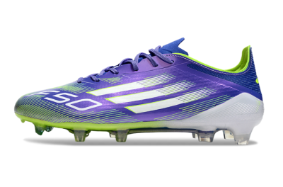 Adidas F50 Elite FG Low-Tops Soccer Cleats - Purple/Yellow/White
