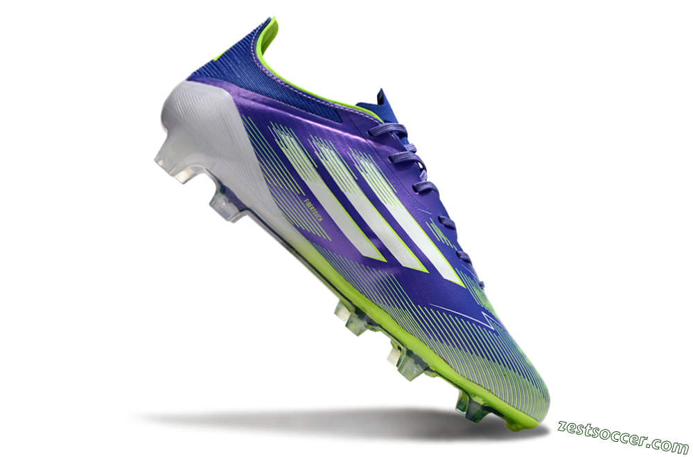 Adidas F50 Elite FG Low-Tops Soccer Cleats - Purple/Yellow/White 4