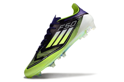 Adidas F50 Elite FG Low-Tops Soccer Cleats - Purple/Yellow/White