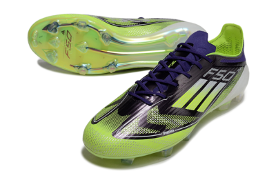 Adidas F50 Elite FG Low-Tops Soccer Cleats - Purple/Yellow/White