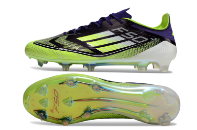 Adidas F50 Elite FG Low-Tops Soccer Cleats - Purple/Yellow/White