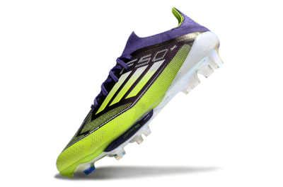 Adidas F50+ Elite Lightstrike Pro FG Low-Tops Soccer Cleats - Purple/Yellow/White