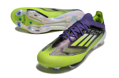 Adidas F50+ Elite Lightstrike Pro FG Low-Tops Soccer Cleats - Purple/Yellow/White