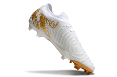Nike Phantom GX Elite FG Low-Tops Soccer Cleats - White/Gold