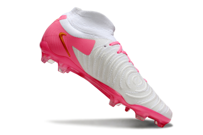 Nike Phantom Luna Elite NU FG High-Tops Soccer Cleats - White/Pink/Gold