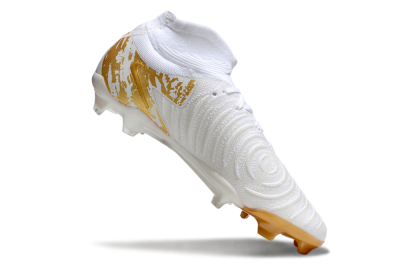 Nike Phantom Luna Elite NU FG High-Tops Soccer Cleats - White/Gold