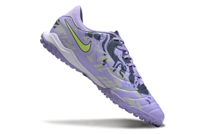 Nike Tiempo Legend 10 Academy TF Low-Tops Soccer Shoes - Purple/Yellow/White
