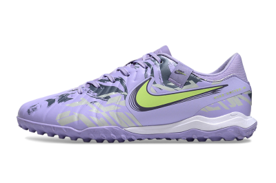 Nike Tiempo Legend 10 Academy TF Low-Tops Soccer Shoes - Purple/Yellow/White