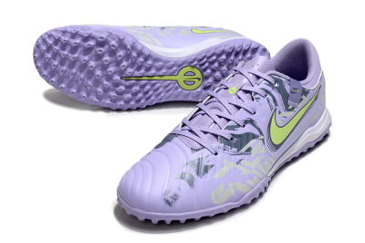 Nike Tiempo Legend 10 Academy TF Low-Tops Soccer Shoes - Purple/Yellow/White