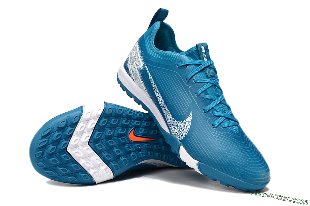 Nike Air Zoom Mercurial Vapor 16 Pro TF Low-Tops Soccer Shoes - Blue/White 4