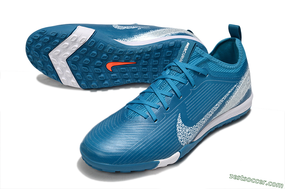 Nike Air Zoom Mercurial Vapor 16 Pro TF Low-Tops Soccer Shoes - Blue/White 3