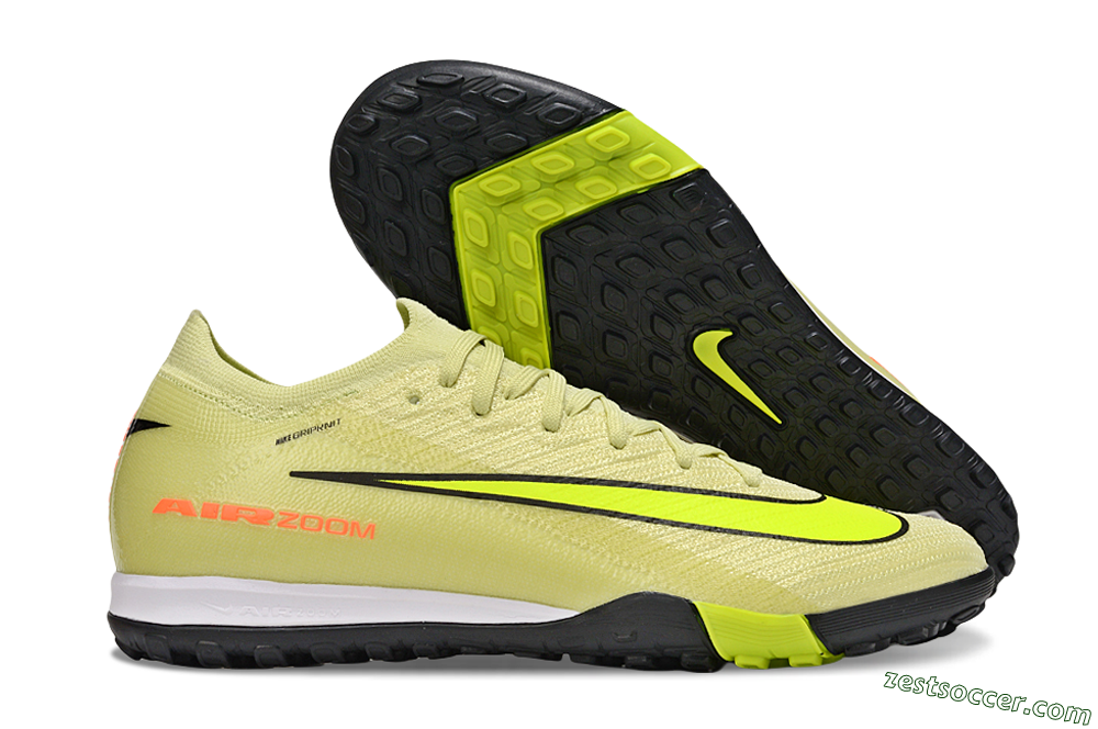 Nike Air Zoom Mercurial Vapor 16 Elite TF Low-Tops Soccer Shoes - Brown/Yellow/Black 0