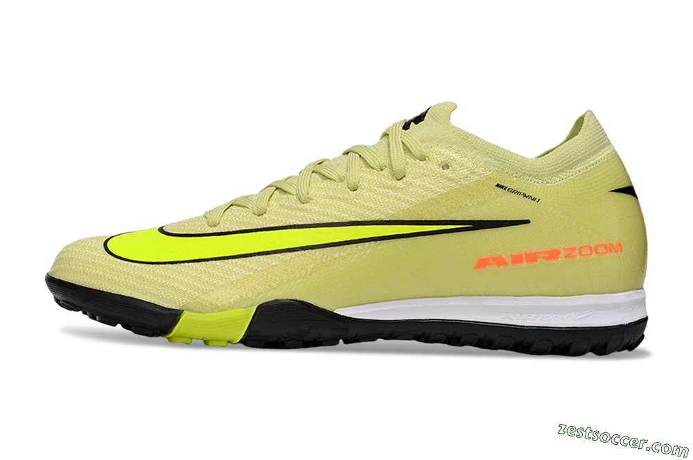 Nike Air Zoom Mercurial Vapor 16 Elite TF Low-Tops Soccer Shoes - Brown/Yellow/Black 2