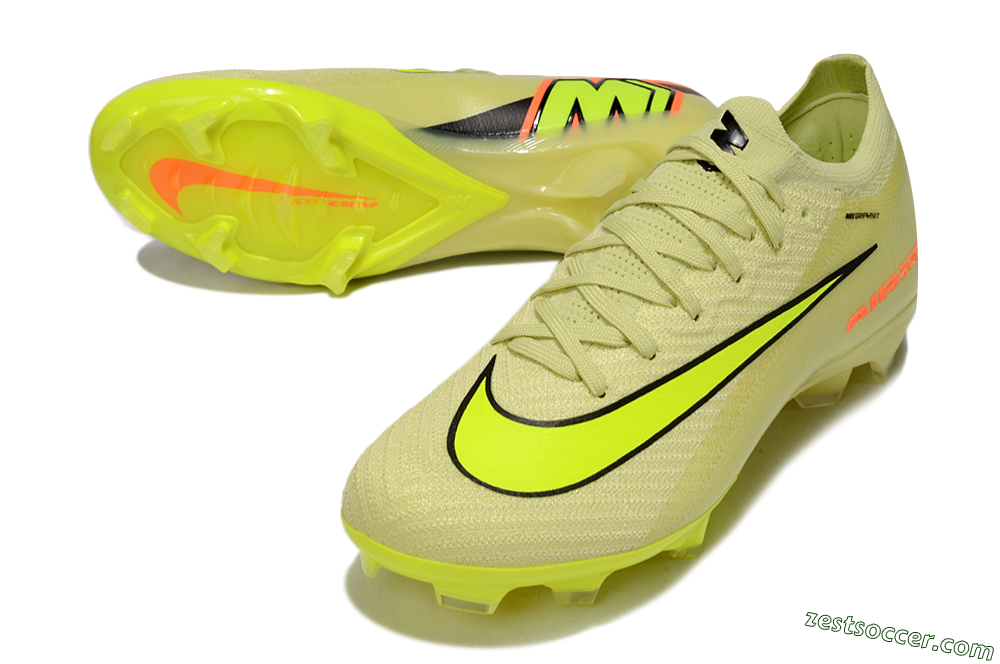 Nike Air Zoom Mercurial Vapor 16 Elite FG Low-Tops Soccer Cleats - Brown/Yellow/Black 3