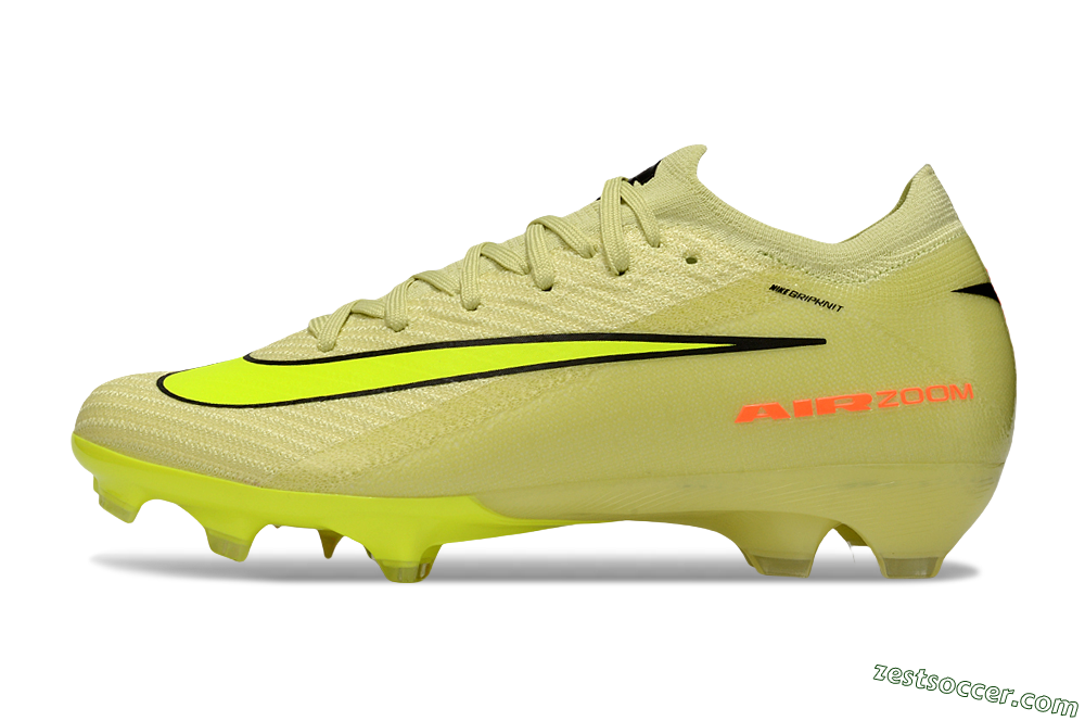Nike Air Zoom Mercurial Vapor 16 Elite FG Low-Tops Soccer Cleats - Brown/Yellow/Black 2