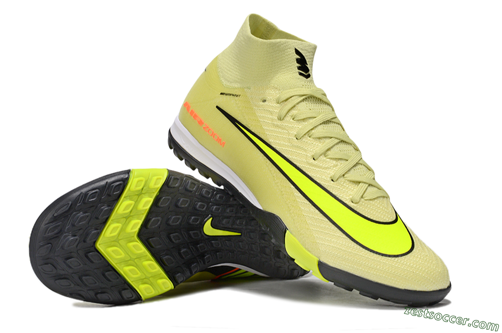 Nike Air Zoom Mercurial Superfly 10 Elite TF High-Tops Soccer Shoes - Brown/Yellow/Black 1