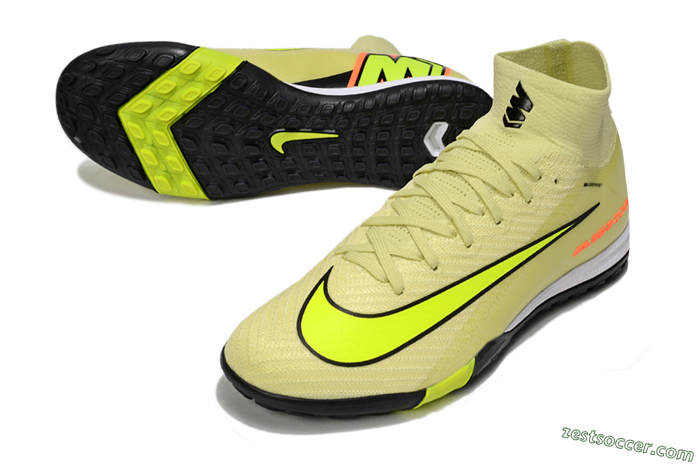 Nike Air Zoom Mercurial Superfly 10 Elite TF High-Tops Soccer Shoes - Brown/Yellow/Black 3