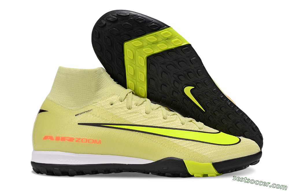 Nike Air Zoom Mercurial Superfly 10 Elite TF High-Tops Soccer Shoes - Brown/Yellow/Black 0