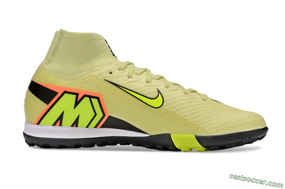 Nike Air Zoom Mercurial Superfly 10 Elite TF High-Tops Soccer Shoes - Brown/Yellow/Black 5