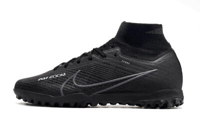 Nike Air Zoom Mercurial Superfly 10 Elite TF High-Tops Soccer Shoes - Black/White/Yellow