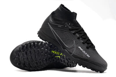 Nike Air Zoom Mercurial Superfly 10 Elite TF High-Tops Soccer Shoes - Black/White/Yellow